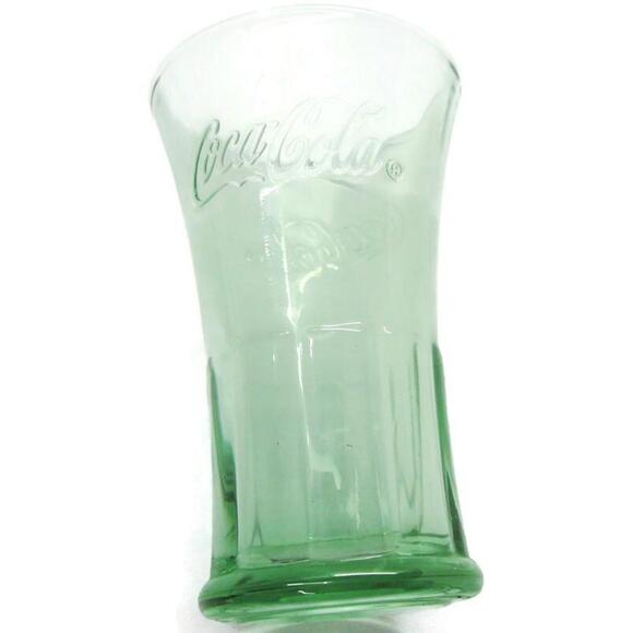 Green Coca-Cola Shot Glass Man Cave Bar Novelty - Picture 2 of 12